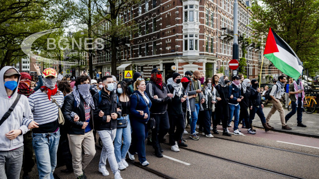 Полицията овладя пропалестинските протести в нидерландските университети