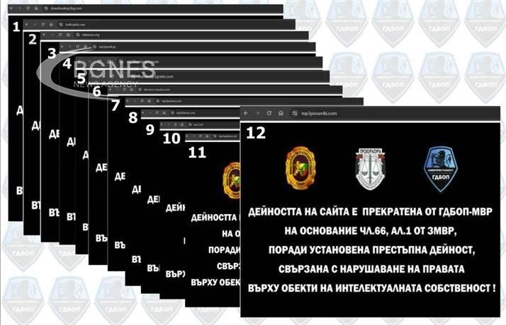 Киберполицаи свалиха 12 сайта за пиратска музика