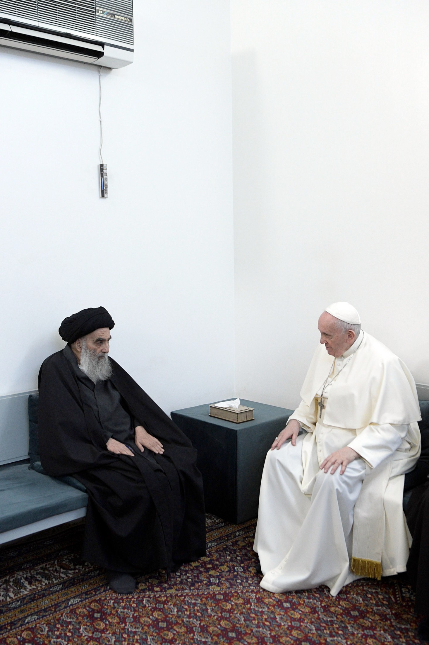 Pope Francis stresses importance of cooperation, fraternity in meeting with Grand Ayatollah