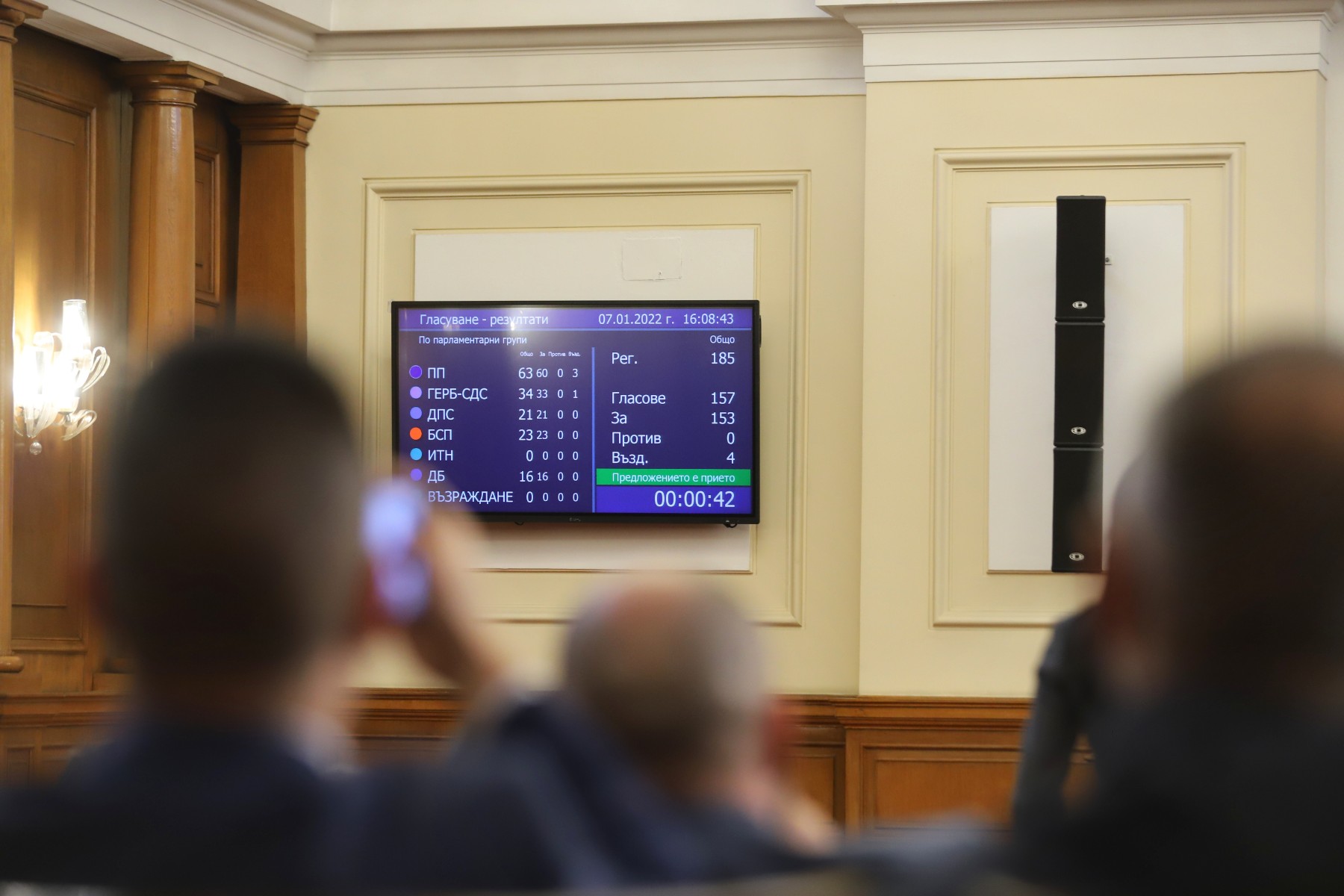 Депутатите ще влизат със сертификат в парламента от 24 януари