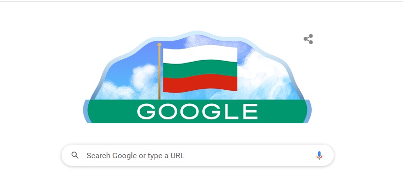Google посреща с българския флаг