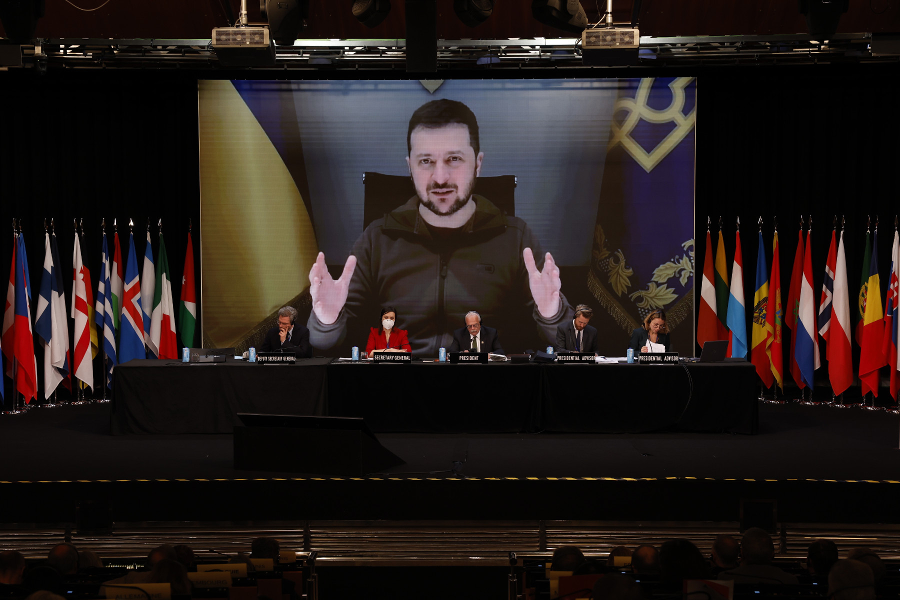 Video address by Volodymyr Zelensky, which FIFA refused to air