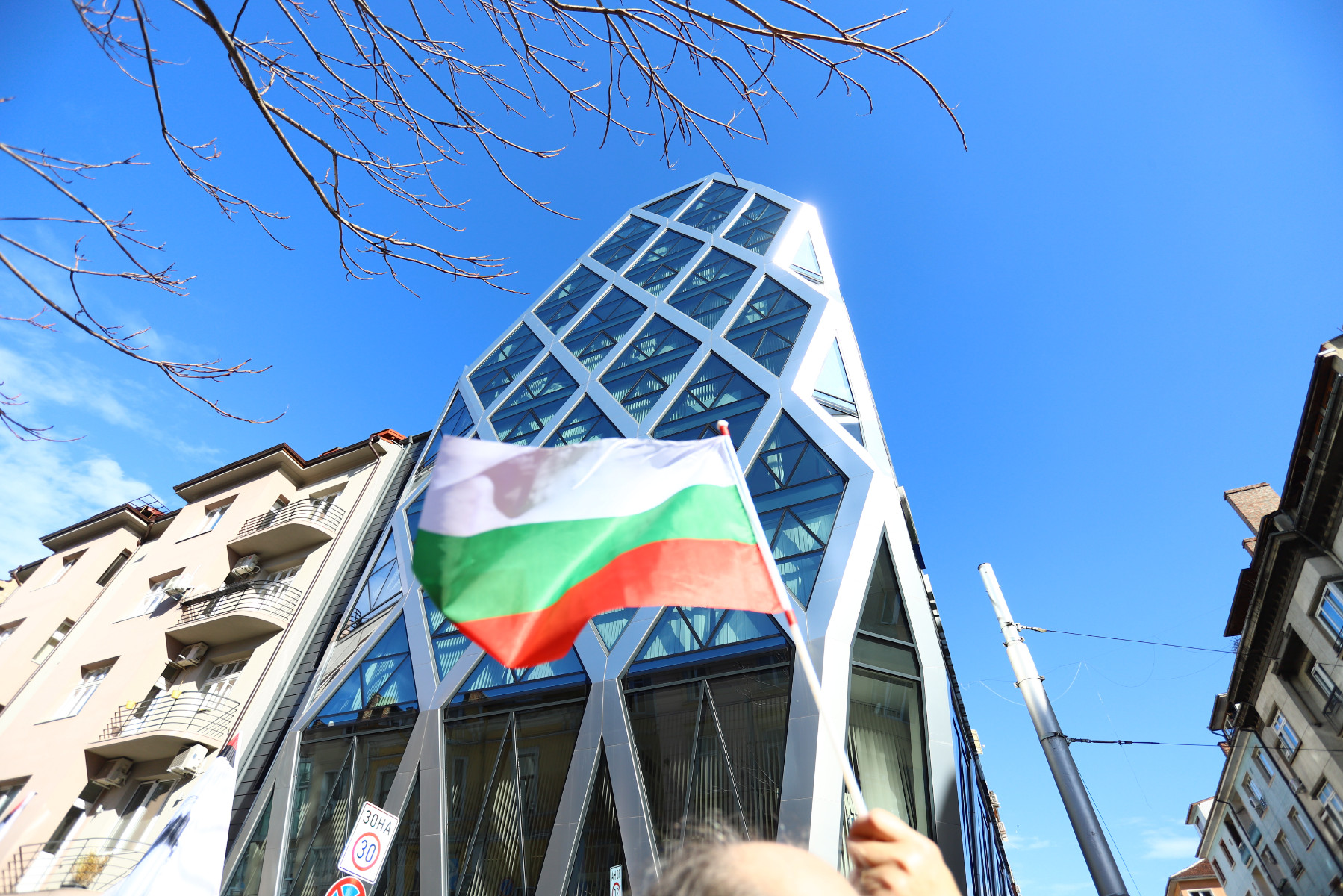 Protest in front of EC building in Sofia