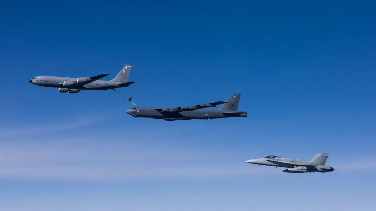 Американски бомбардировачи B-52 кацнаха в Румъния за първи път в историята