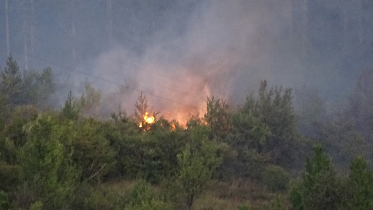 Бедствено положение в община Свиленград заради голям пожар