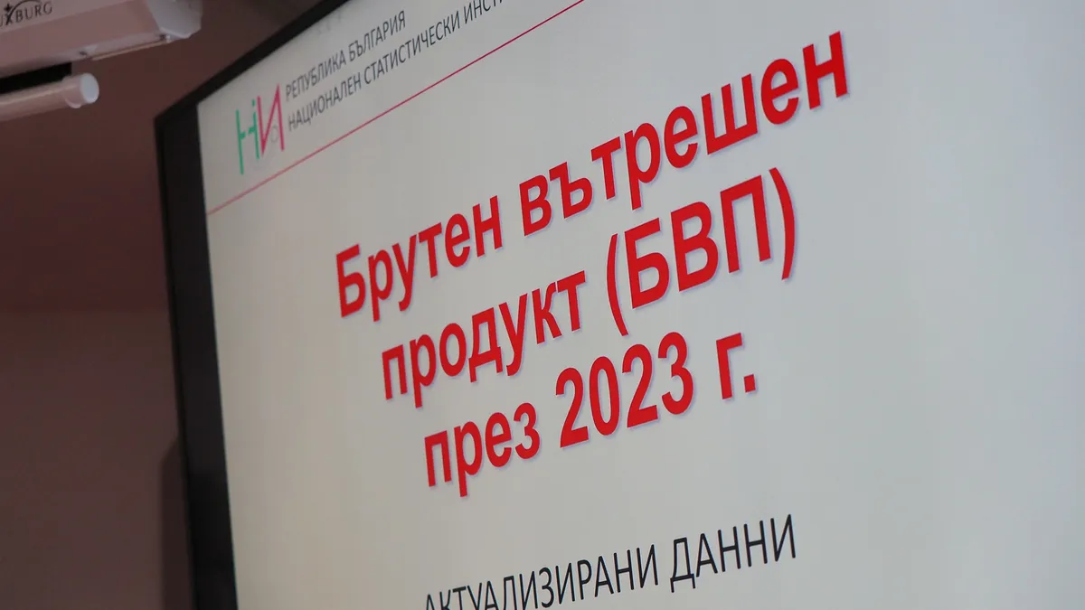 БВП България през 2023 г. възлиза на 185 млрд. лева