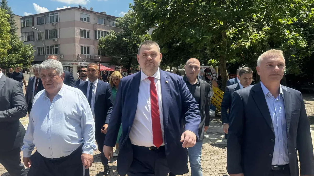 Делян Пеевски, председател на ДПС, посети Търговище