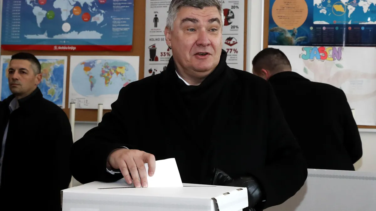 Екзитпол: Зоран Миланович печели смазваща победа на президентските избори в Хърватия