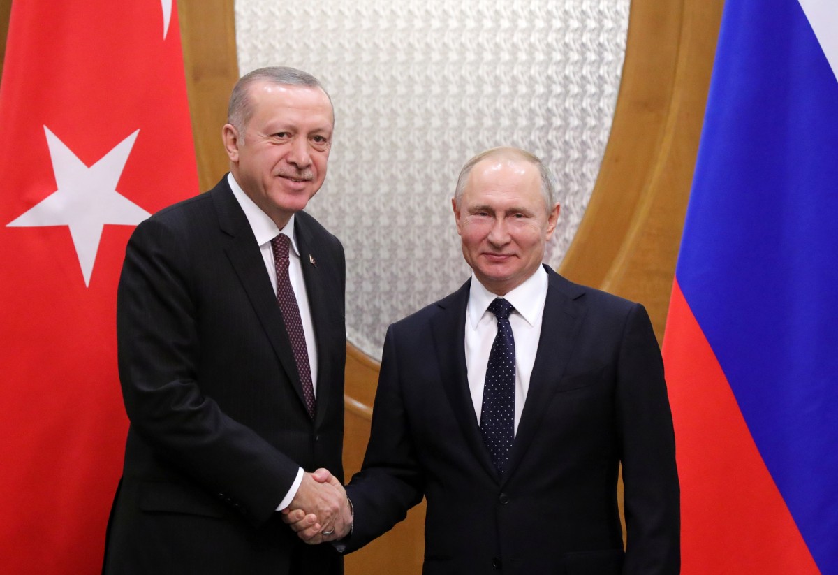 Ердоган и Путин на опера в Москва