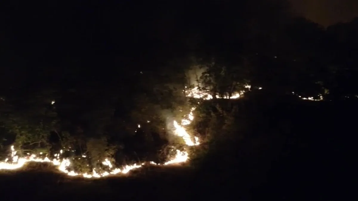 Голям пожар избухна в Дрангово