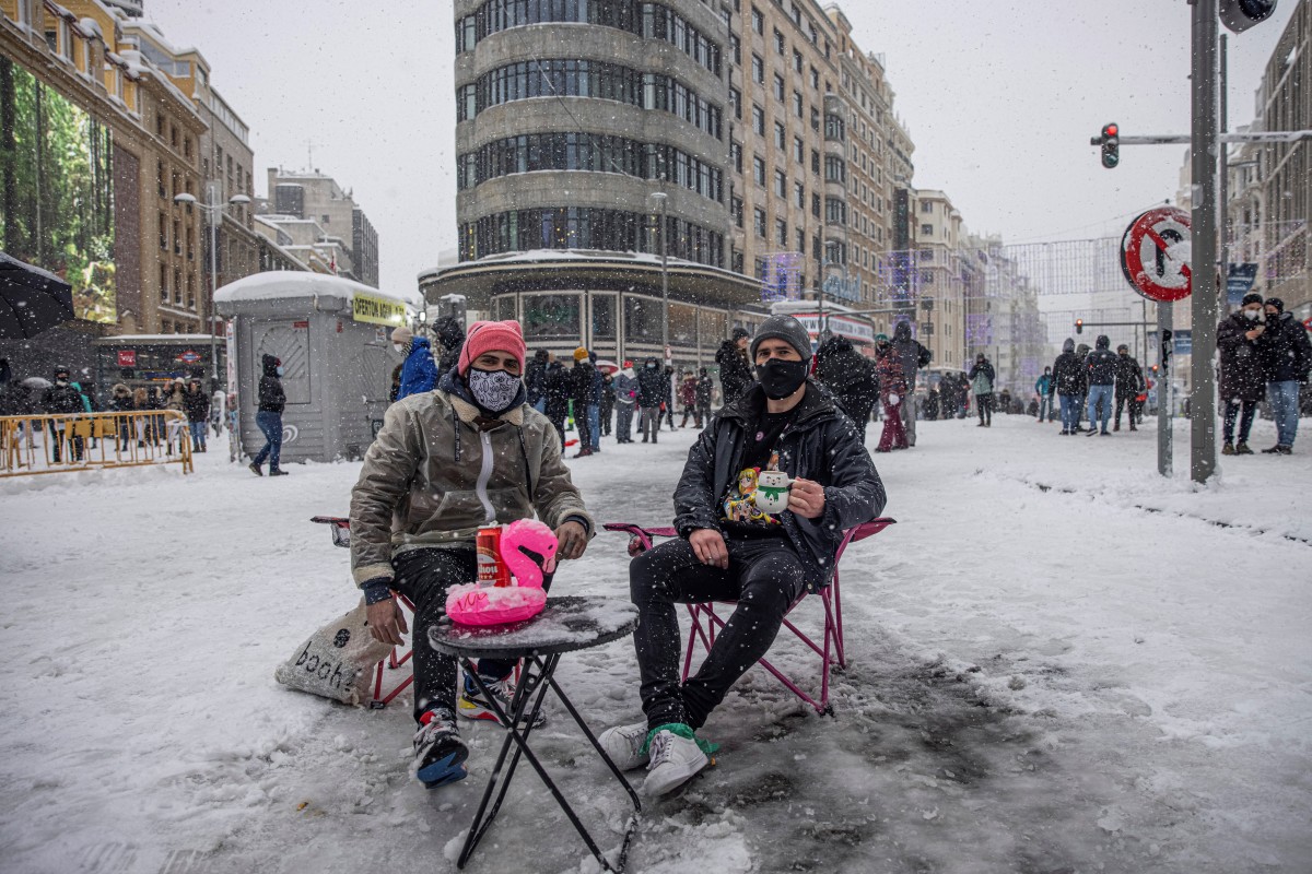 Испания „се премести“ в Сибир със сняг и температури до -25 °C