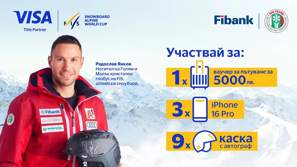 Използвайте своята карта VISA от Fibank и спечелете страхотни награди