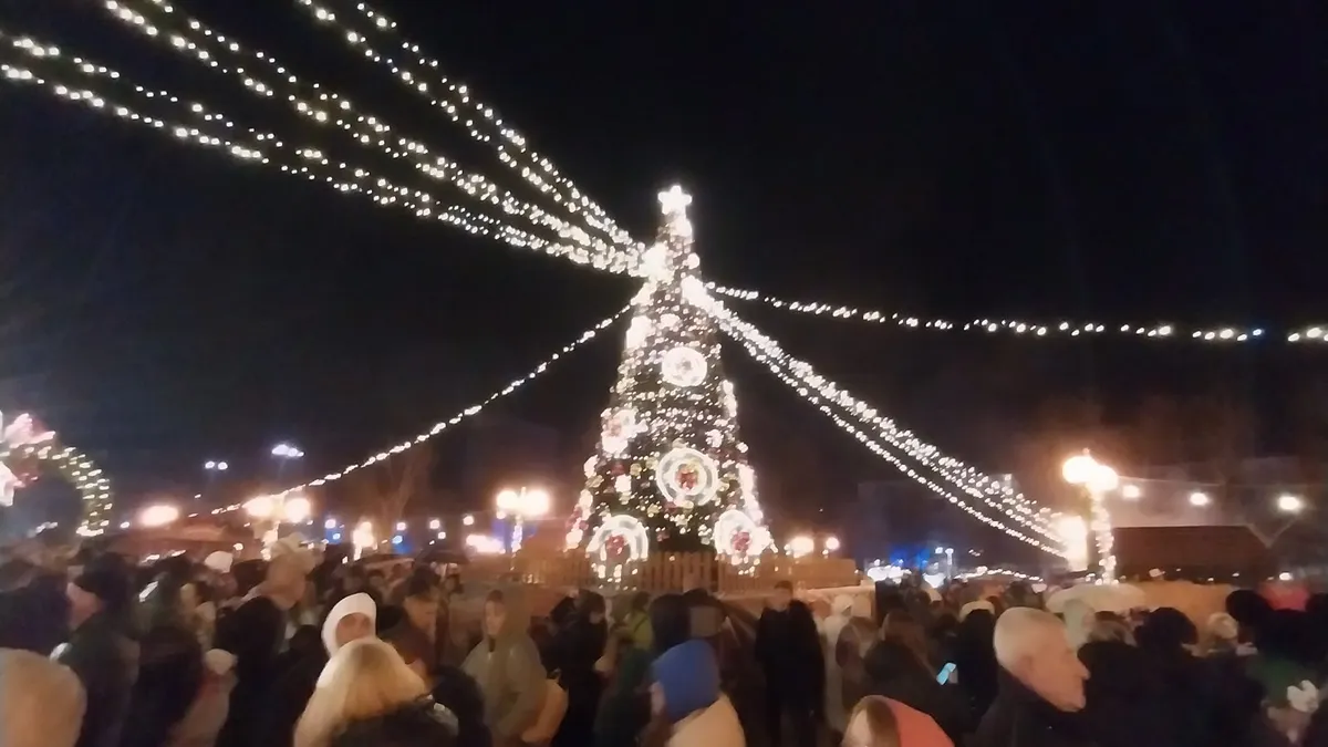 Коледната елха грейна и в град Перник