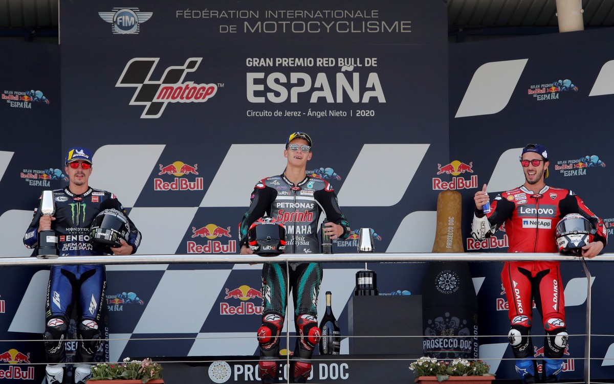 Куартараро спечели дебютен успех в MotoGP в първия старт за сезон 2020