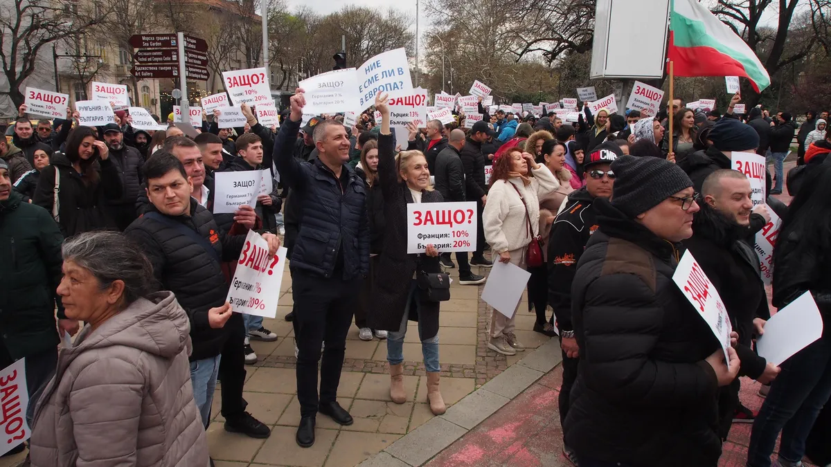 Ресторантьори излязоха на протест във Варна
