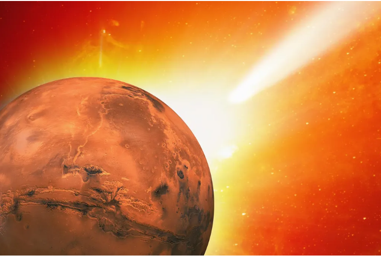 Гигантски астероид е предизвикал опустошително мегацунами на Марс