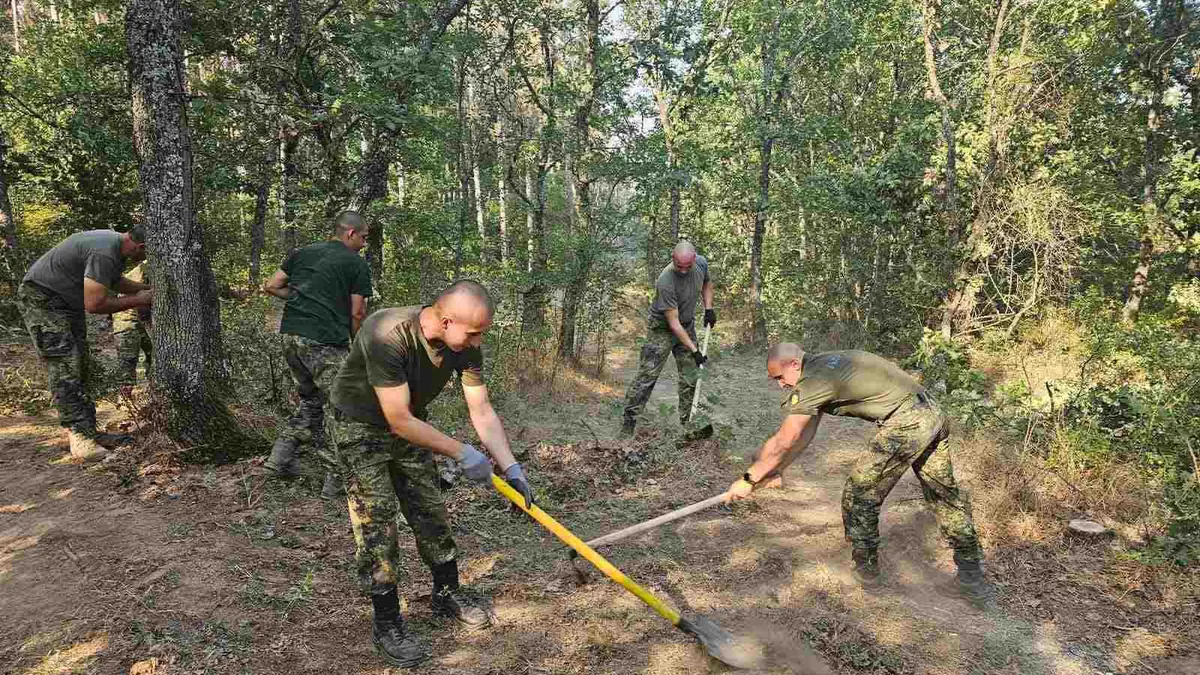 Военнослужещи с вертолети и техника се включват в борбата с пожарите в страната