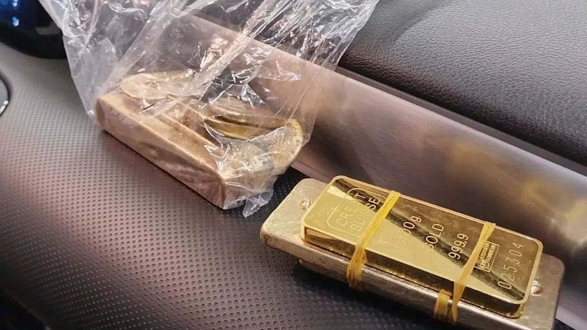 Задържаха близо 3 кг контрабандно злато митническите служители на МП Гюешево